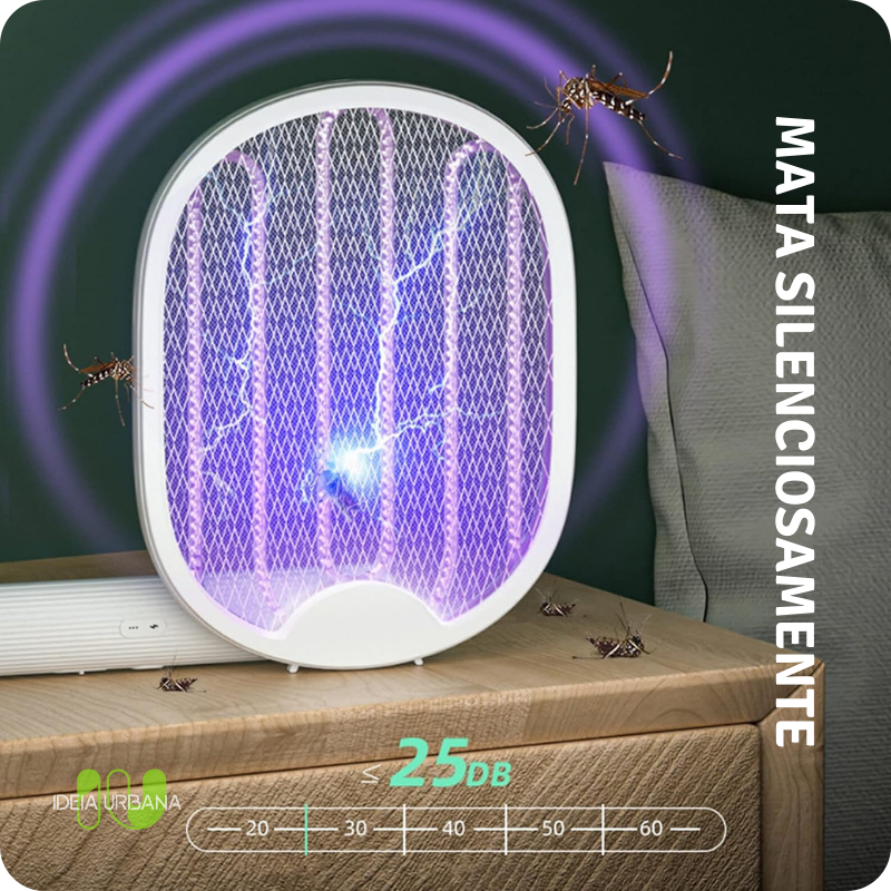 Raquete Mata-Mosquito MaxBOlt™ - Com Ions de Atração [Queima de Estoque]